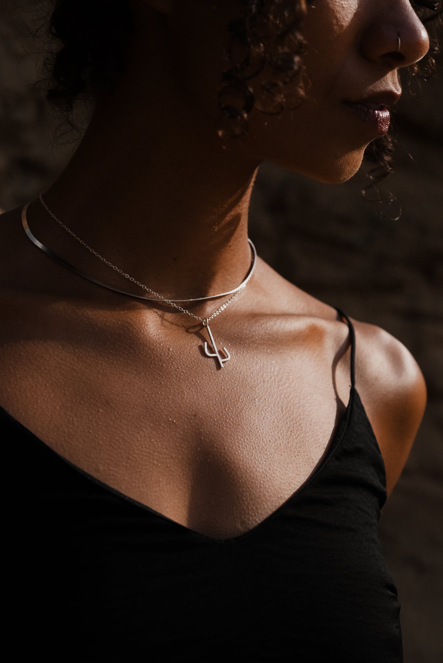 Silver Saguaro Necklace