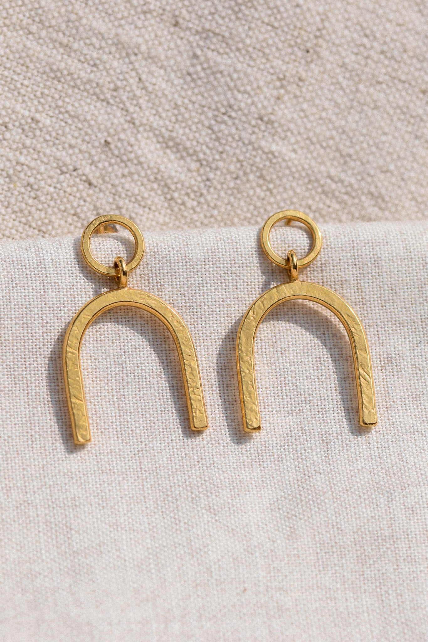 Gold Arch Earrings