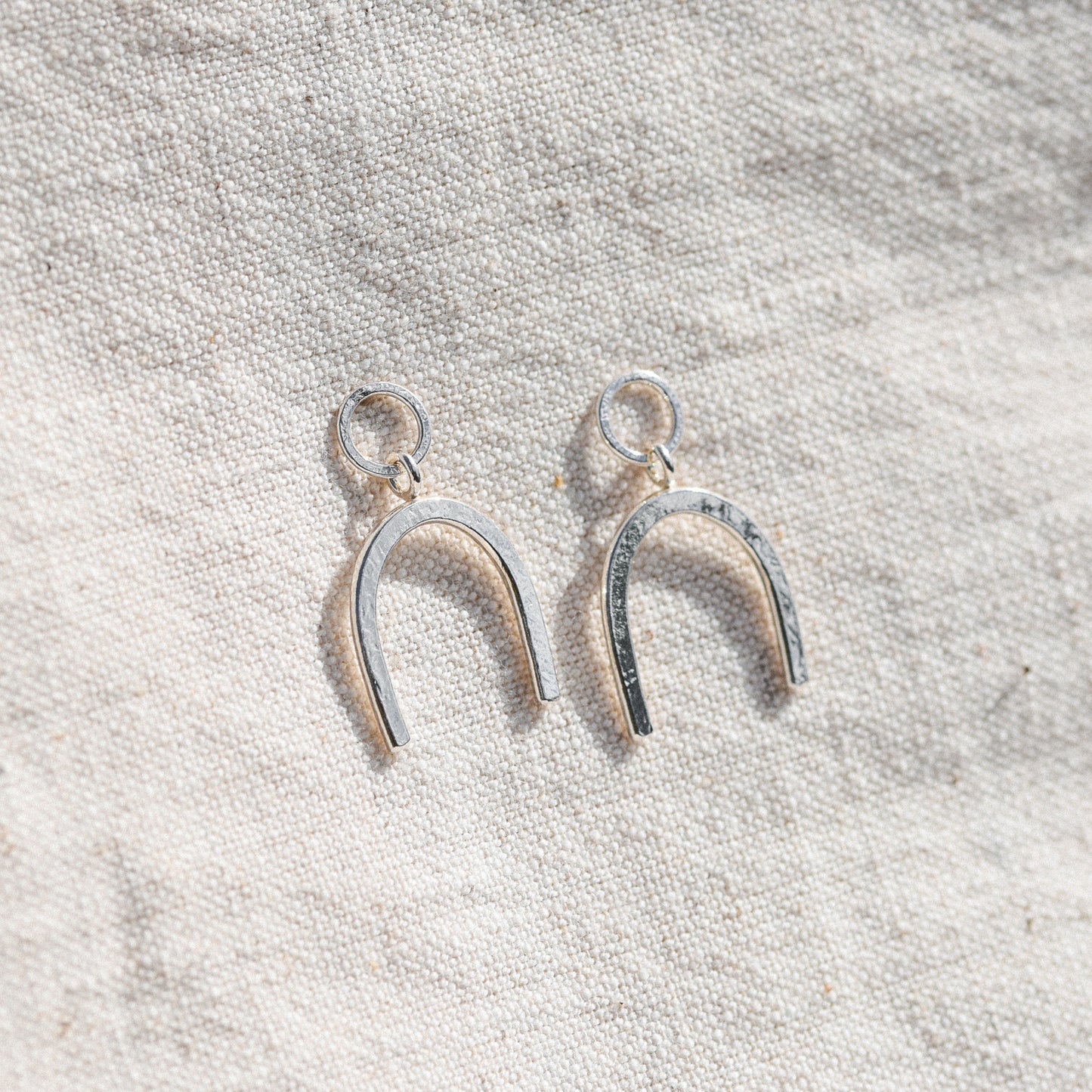Silver Arch Earrings