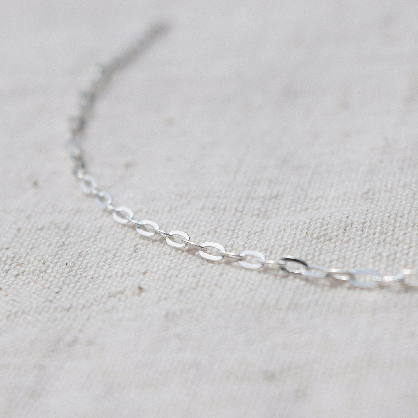 Silver Chain Layering Necklace