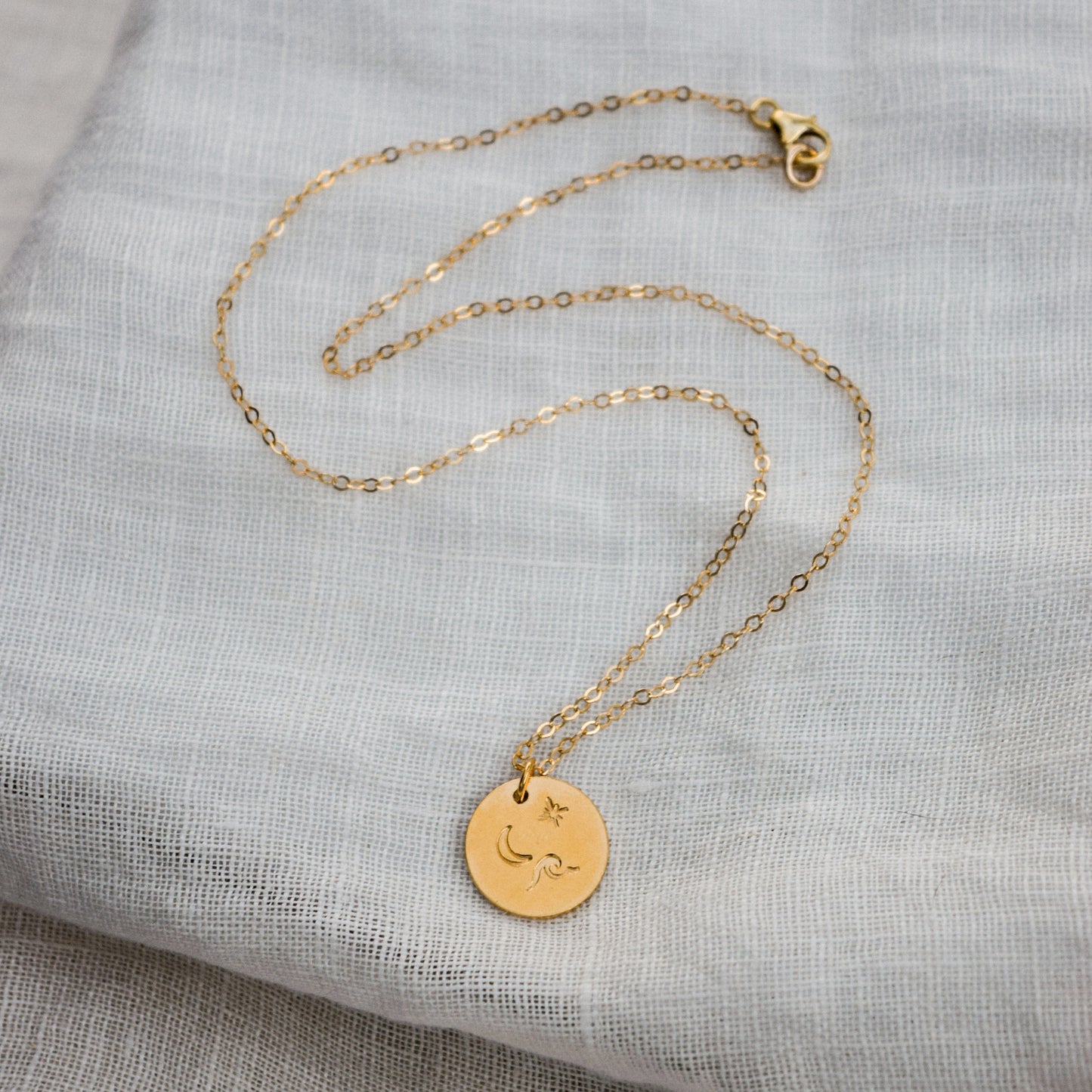 Gold Starlit Seas Necklace