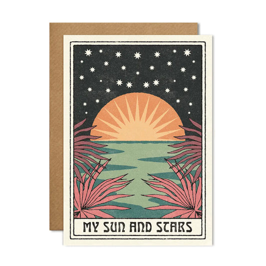 The Sun and Stars Card